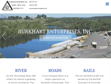 Tablet Screenshot of burkhartenterprises.com